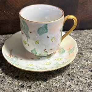 Schumann vintage teacup and saucer made in Nazi Germany pre- or during WWII
